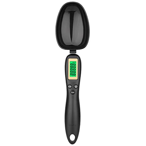 Mafiti Digital Measuring Spoon, Weighing Spoon Scale 500g / 0.1g High Precision with LCD Screen Display for Kitchen Gadgets Daily Meals and Pet/Dog/Cat Food Measuring Scoop